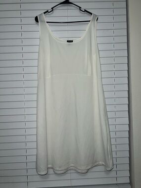 Torrid White Sleeveless Slip Dress